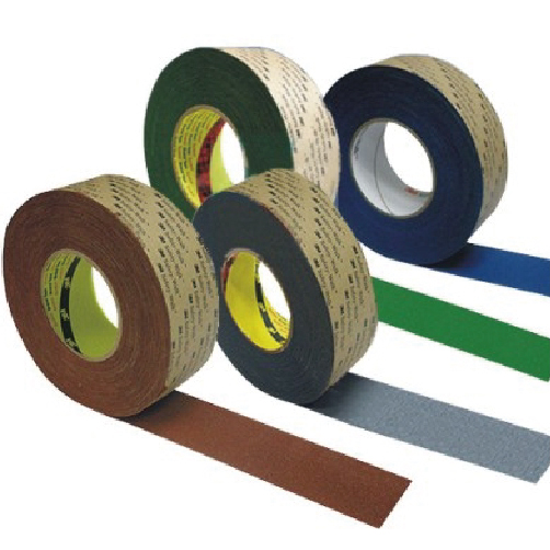 3M 미끄럼방지테이프일반용(610) 밤색,회색,녹색,청색 녹색/100mm-18M