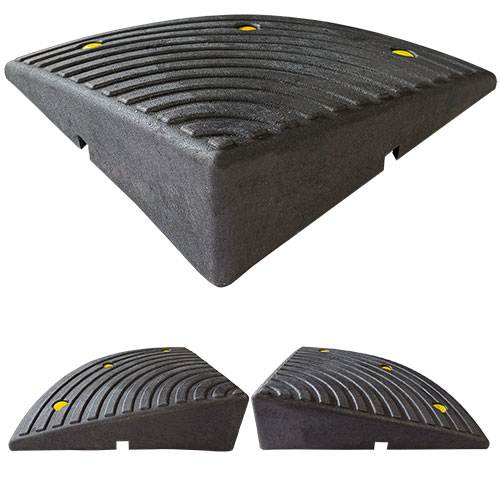 완성차량진입판H170-날개(한쪽) 550*550*H170 / 한쪽