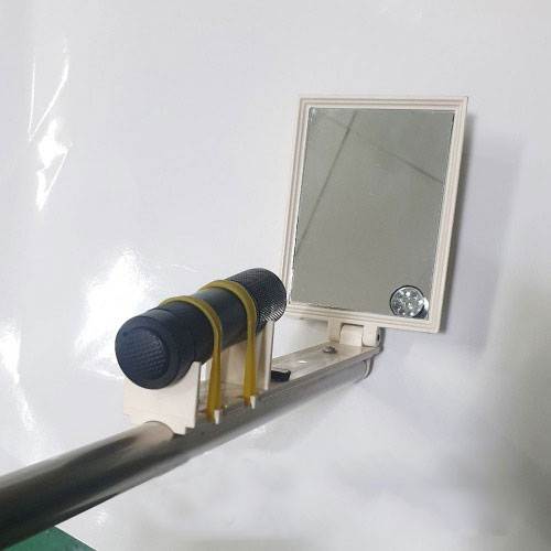 안전점검봉(시설점검반사경) 막대+각도거울+랜턴