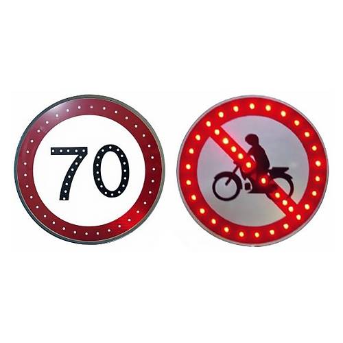 LED점멸표지판(원형600/삼각900) AC/DC겸용 주문제작