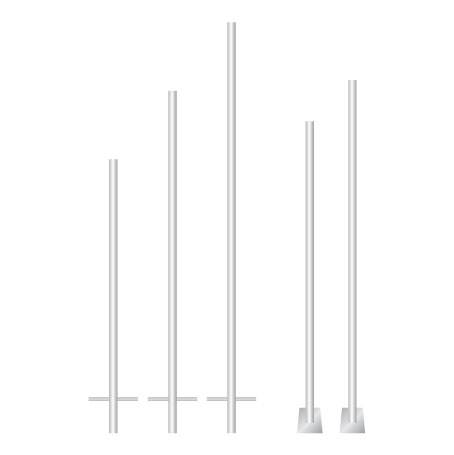 갈매기표지판용 백관지주 매립식/60Φ*H3000 지주만구매불가