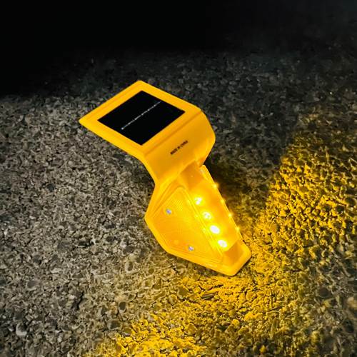 가드레일 쏠라 경고등 가드레일용(황색)