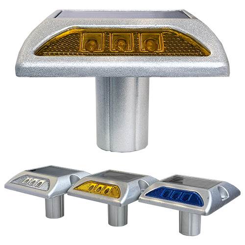 사각쏠라표지병 (양면) 점멸등 청색