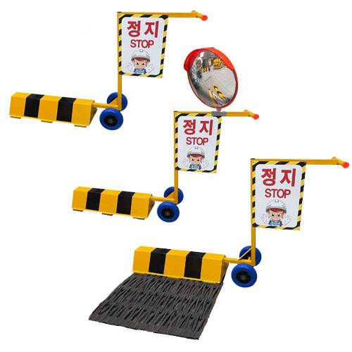이동식 레미콘스토퍼 / 바퀴형 매트부착