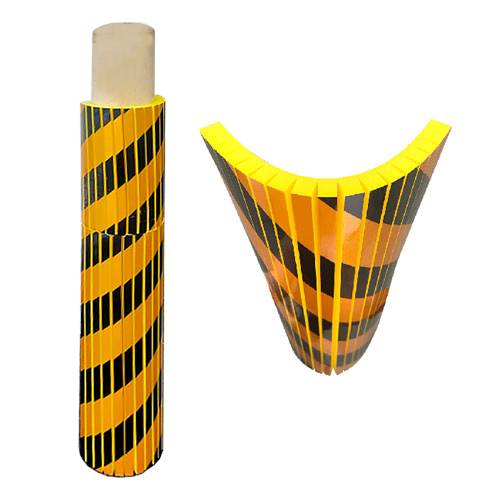 접착식 원형기둥보호대(절개형) 500*250