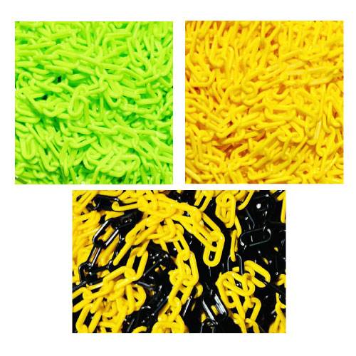 플라스틱체인 8mm 형광색 / 50미터