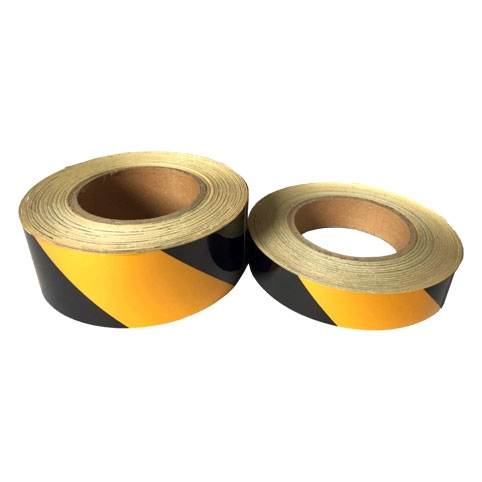 일반반사테이프 (사선) 황+검 5cm-45.7M (1롤) A27