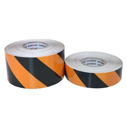 프리즘 고휘도벌집반사 (사선) 황+검 10cm-45.7M (1롤) A26