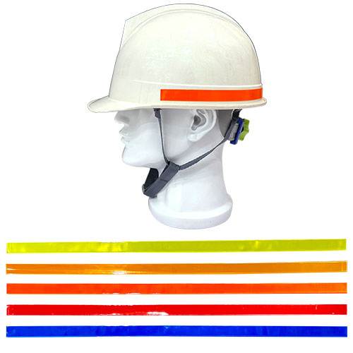 안전모식별띠(고휘도) / 일자형 주황 (7개입)