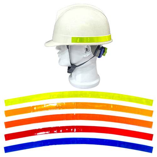 안전모식별띠(고휘도) / 라운드형 형광 (5개입)