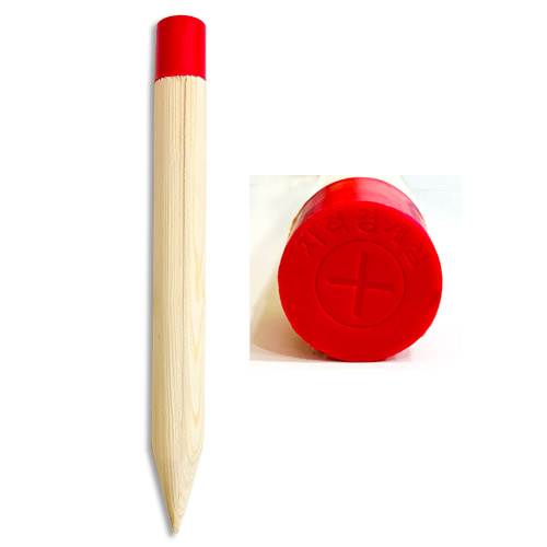 측량말뚝(목재) 적색 / 35*350