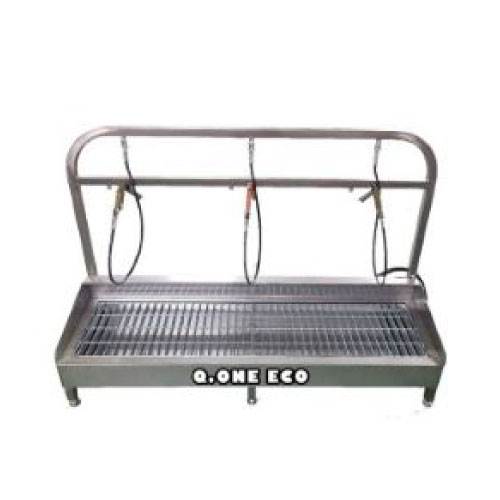 Q2-4 흙먼지 털이기3인용(SUS)-유압호스 1800*545*H1200 에어건3