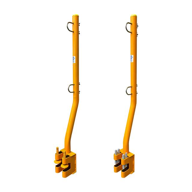 (KCS인증) 절곡형 철골 안전난간대 2점지지