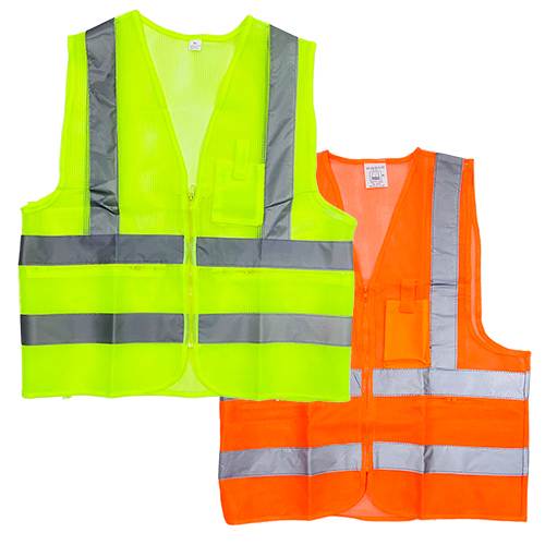 신호수 안전조끼(망사) 주황색/2XL