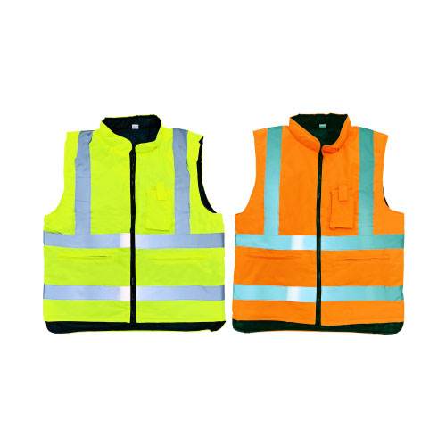 패딩 안전조끼 (겨울용) 형광 / XL