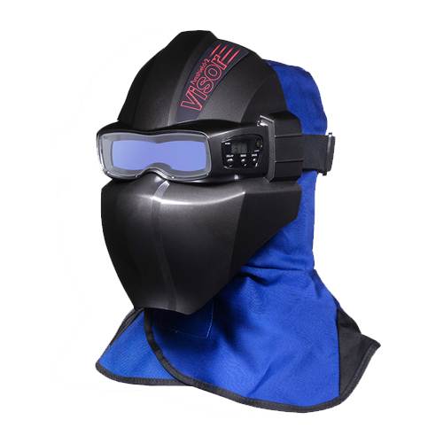 아크쉴드2 에어바이저 (고글형 자동용접면) 블랙 / 헤드기어
