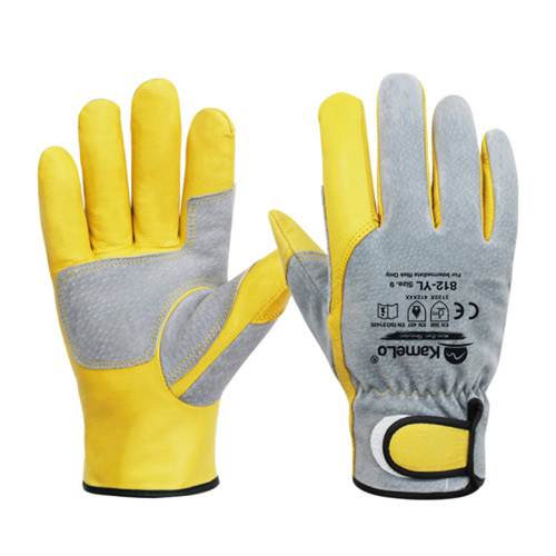 카멜로 알곤용접장갑 / 812-YL 노랑+회색(벨크로) / L 유럽인증CE