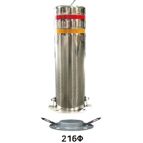 스텐일자볼라드(앙카이동) 216Φ H700 (홈) 주문제작