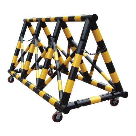 24번 접이식 스틸바리케이드(기본바퀴) H1250*L2500*89Φ*50Φ 주문제작