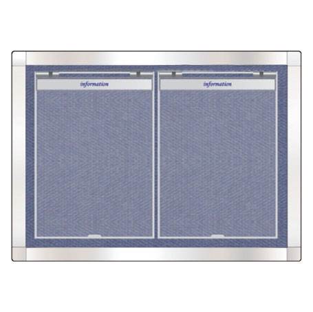 스텐게시판 2구 A형 아크릴포켓 주문제작