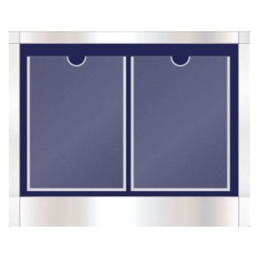 스텐게시판 2구 C형 아크릴포켓 주문제작