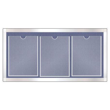 스텐게시판 3구 A형 아크릴포켓 주문제작