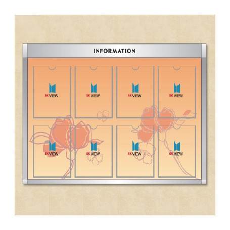 로고게시판(스텐) 8구 슬립 주문제작