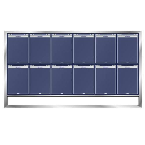 알미늄게시판 12구 아크릴덮개 주문제작