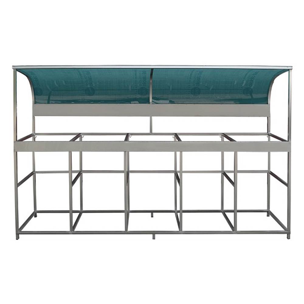 스텐분리수거대E(지붕형) H5-25 3구(각칸 190L) 주문제작