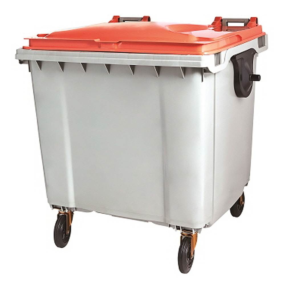 분리수거함 1100ℓ[MGB-1100E] 몸통:검정 / 뚜껑:주황