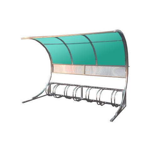 ws4 자전거보관소-렉산 지붕:브라운 / 4M(10대분) 주문제작