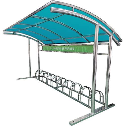 ws12 자전거보관소-렉산 지붕:녹색 / 3M(7대분) 주문제작