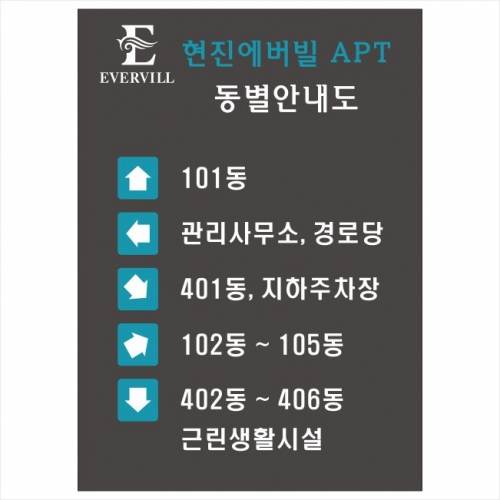 동별안내도(포멕스표찰) 500*700*3T 주문제작