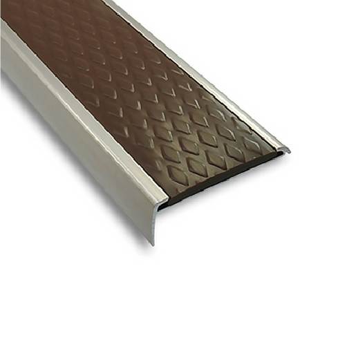 KL-50 알미늄 논슬립(피스형) 밤색 / 50*18*1M 미터당