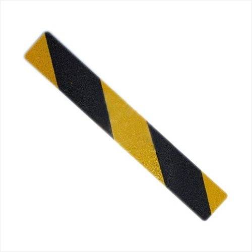 (낱장) 3M 미끄럼테이프 검정+노랑사선(610) 150mm×1.2M