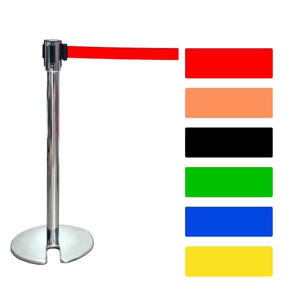 WS 중첩식 벨트형스텐차단봉 / 2M*5cm (노랑)