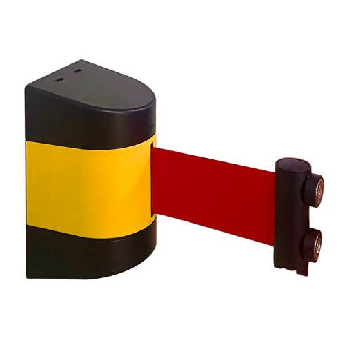 자석형 벽걸이차단벨트 3M*5cm / 검+노(사선)