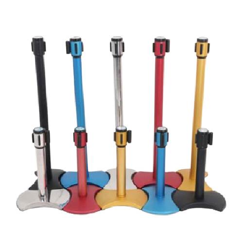 벨트차단봉 H형(칼라) / 2M-5cm 봉:와인 / 벨트:청색