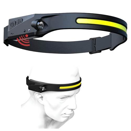 (충전식) LED 헤드랜턴(1줄) / 모션센서 WH-1