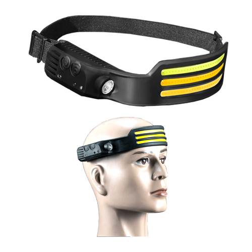 (충전식) LED 헤드랜턴(3줄) / 모션센서 WH-3