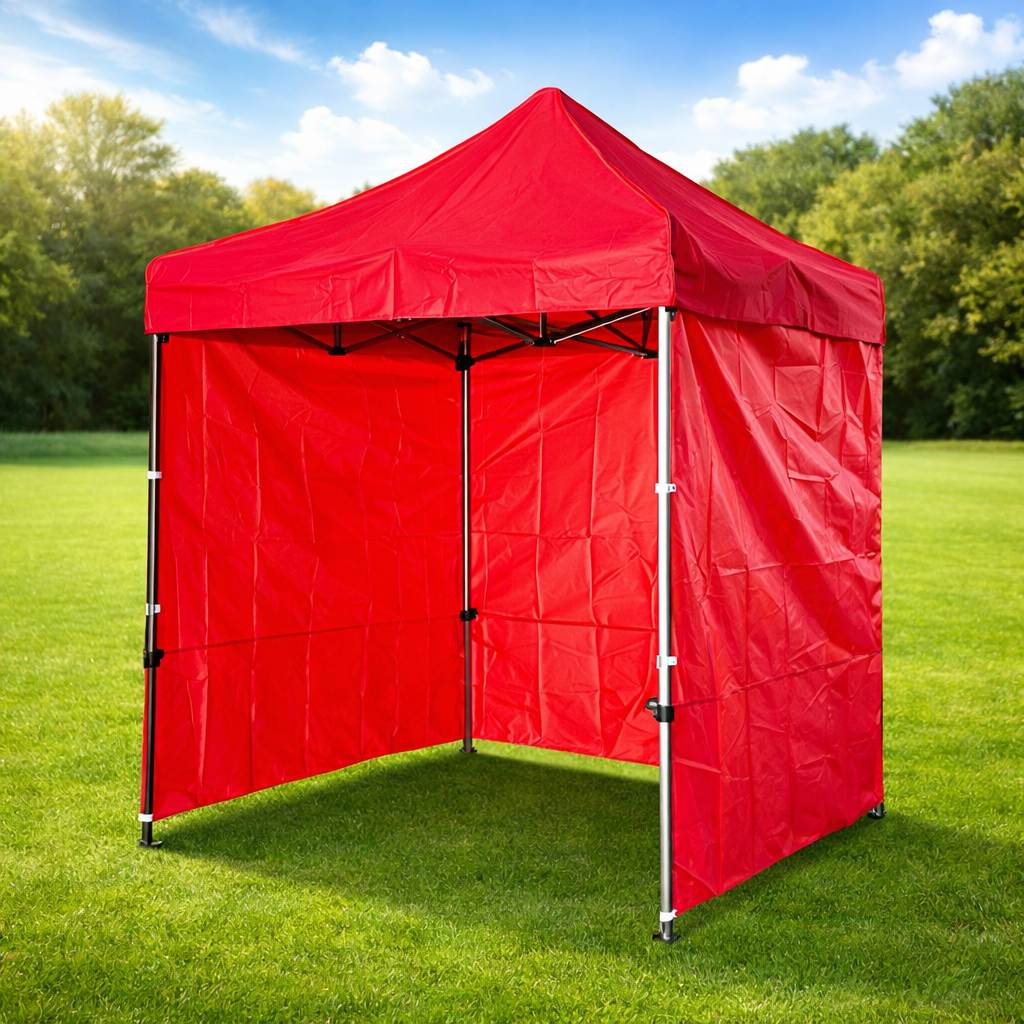 WS 캐노피 / 2M×2M (바람막이) 적색 3면(민자)