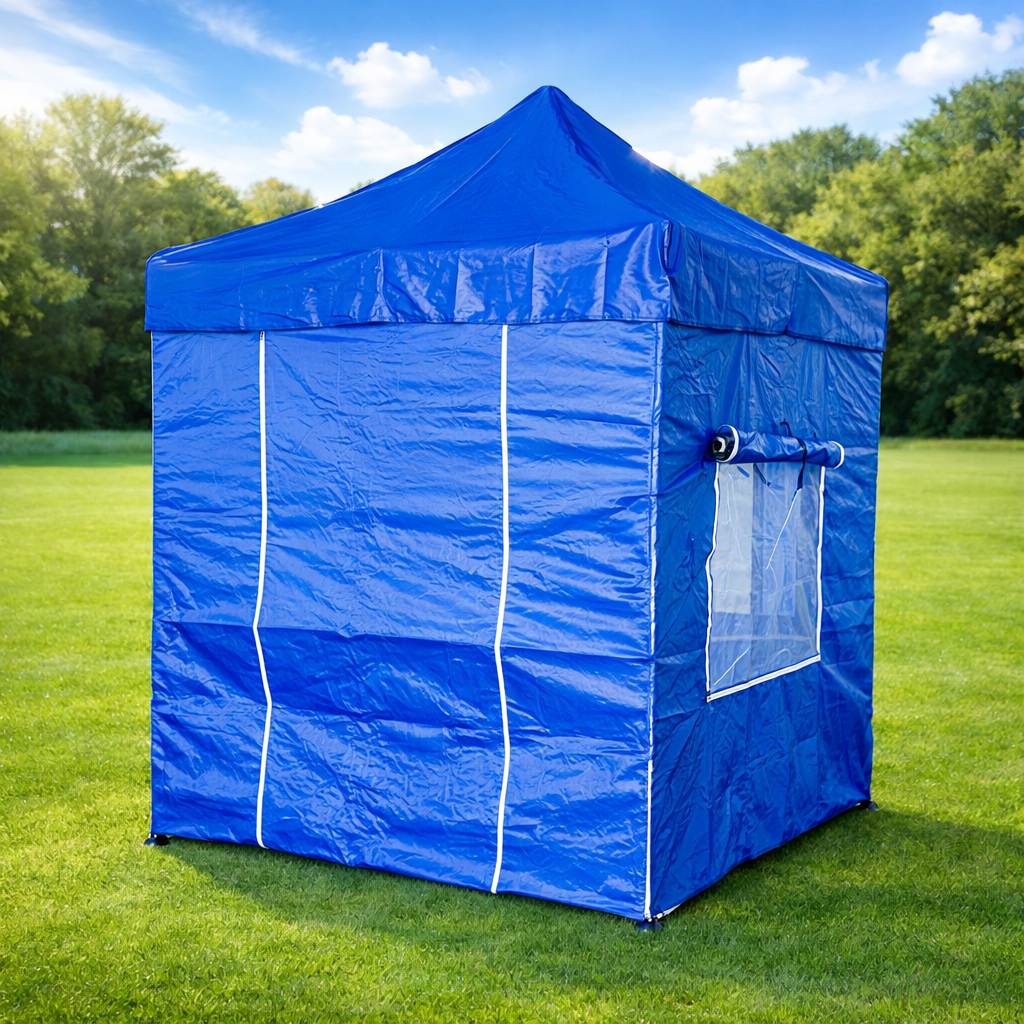 WS 캐노피 / 3M×3M (바람막이) 청색 4면(모기장) 1면:민자