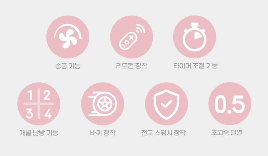 휴고스 하이라이트 4구 전기히터 BHR-H16 노출가준수필수