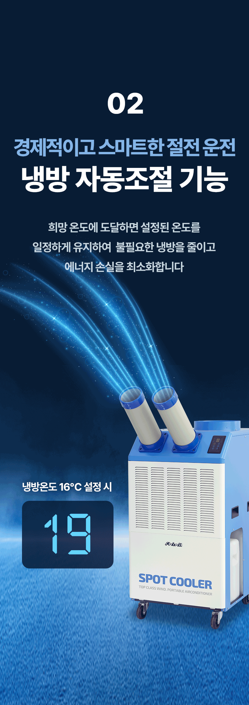 신일 / 고급형 이동식 에어컨 3구 / SMA-SC6380K 무료배송