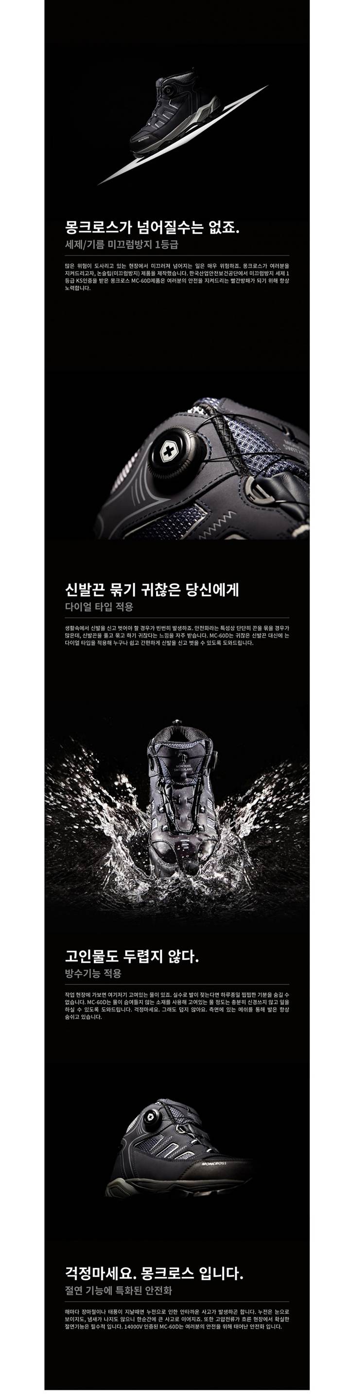 몽크로스 MC-60D 절연화 (6인치/다이얼) 245mm