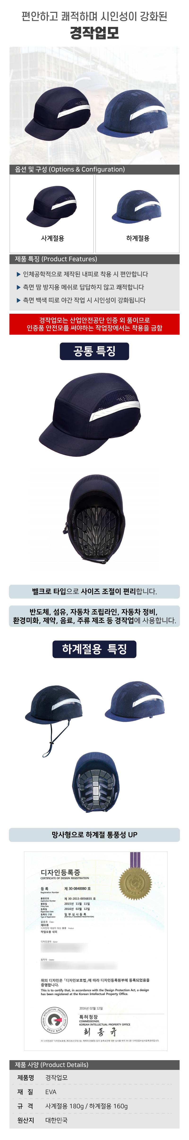 경작업모 네이비(메쉬) KJH-BC05