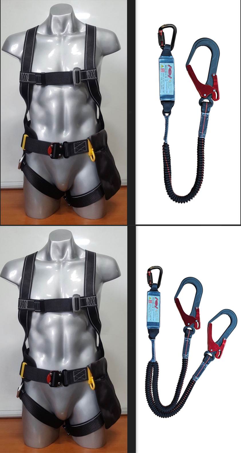 전체식 안전벨트 / COLOCK AEL(BOPY) 검반검벨 전체식A/L+원터치+더블엘라 BOP2Y